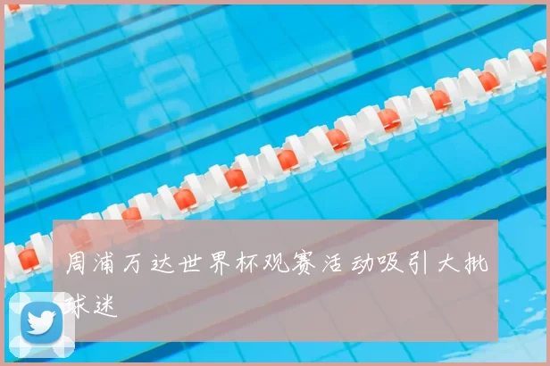 周浦万达世界杯观赛活动吸引大批球迷