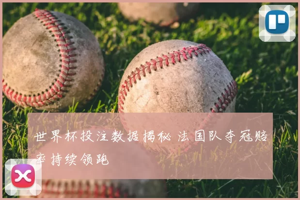 世界杯投注数据揭秘 法国队夺冠赔率持续领跑